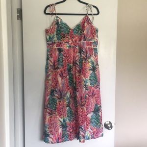 J.Crew pineapple print summer dress